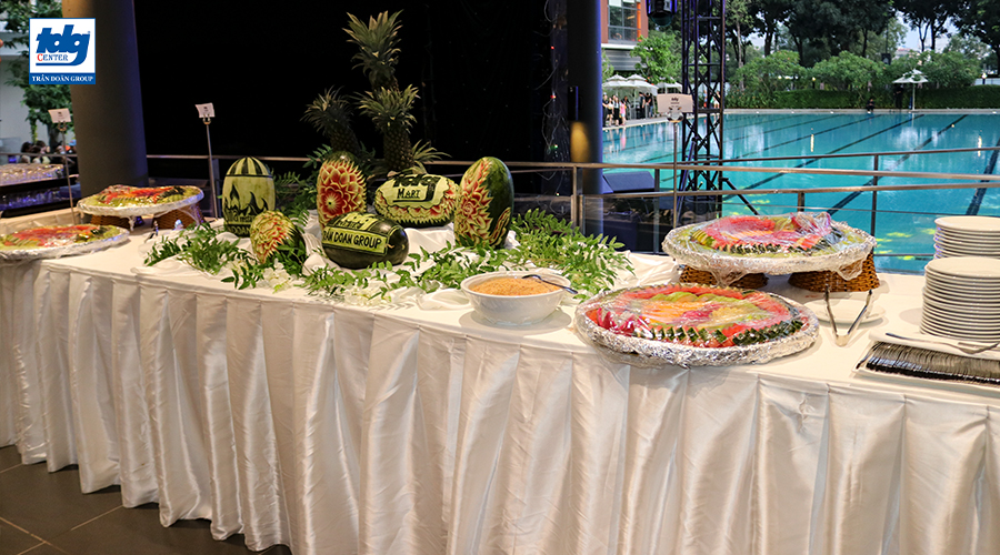 TIỆC BUFFET NGOÀI TRỜI 1000 KHÁCH TẠI TDG CENTER